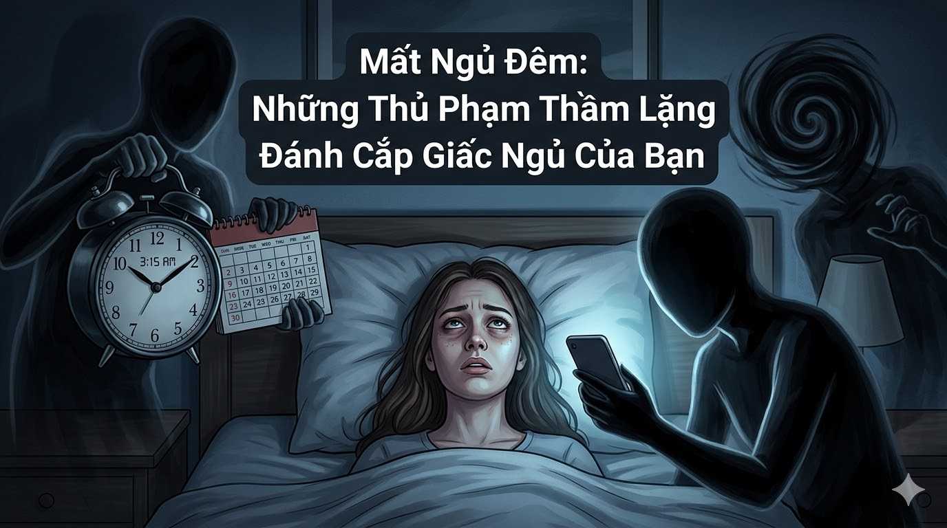 “Mất Ngủ Đêm: Những Thủ Phạm Thầm Lặng Đánh Cắp Giấc Ngủ Của Bạn”