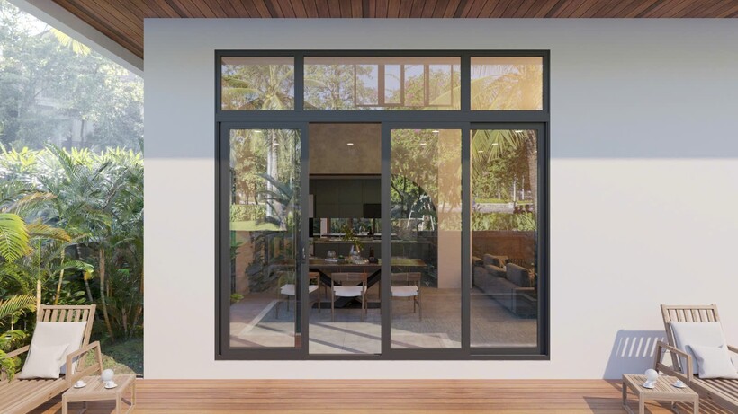 Cửa hộp kính Low-E được sử dụng trong các biệt thự, nhà phố, văn phòng, khách sạn,...